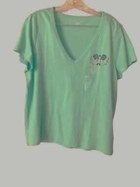 NWOT Gap Factory Cotton Mint T-Shirt Women's Large